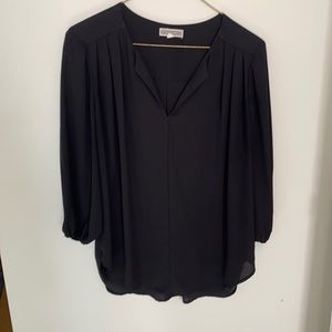 Black top, flattering and easy wear!